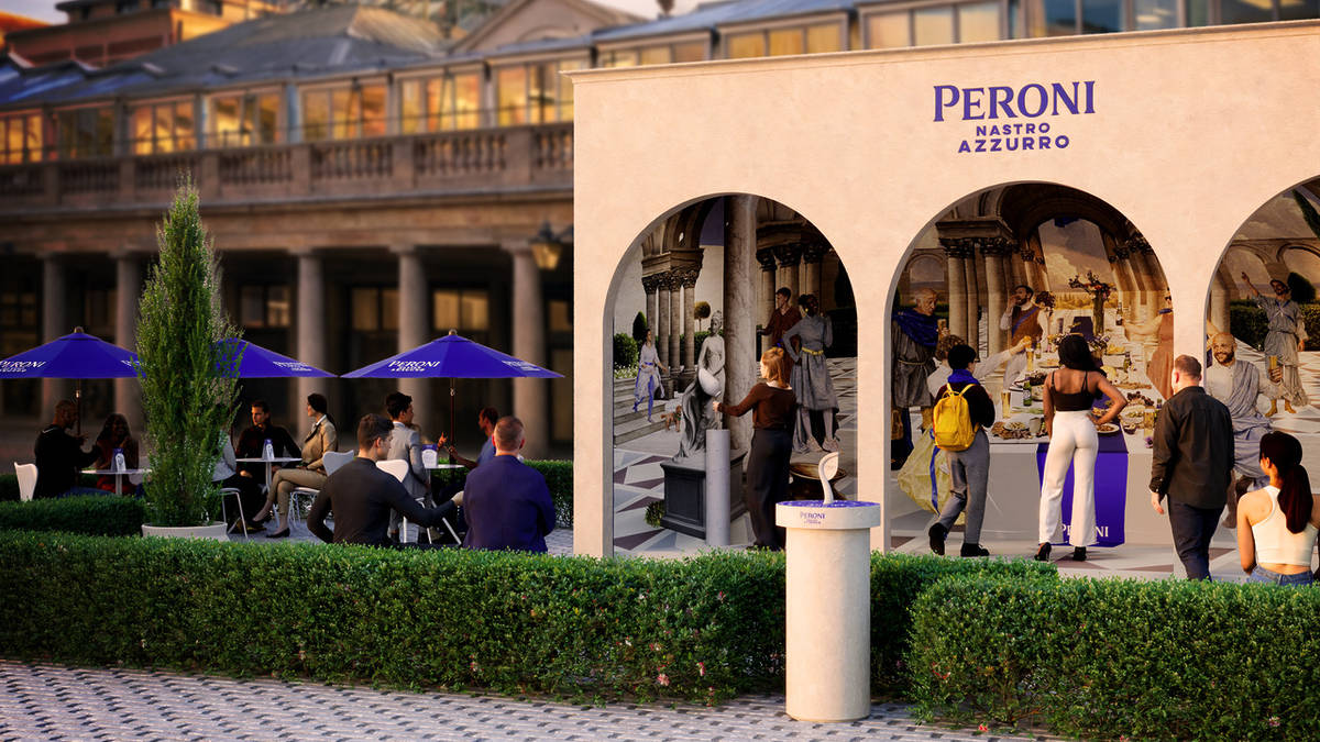 You can step into a real life masterpiece and pour yourself a free Peroni Nastro Azzurro at this pop-up in Covent Garden