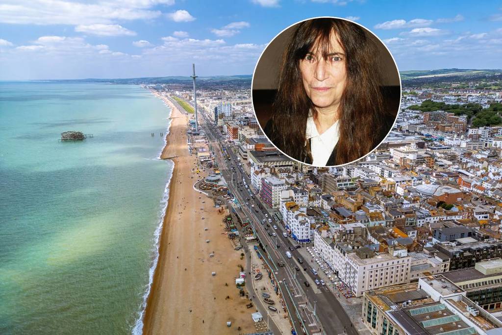 Küste und Strand von Brighton und Patti Smith