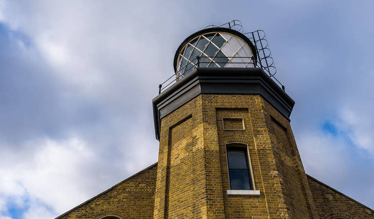 This 160 year-old lighthouse is the only one left in London – it’s free to visit and is part of a cultural hub boasting museums, architecture, a sculpture park, and the world’s longest musical composition