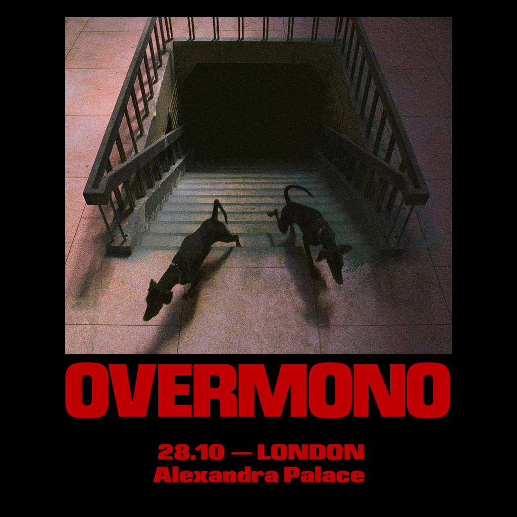 Overmono-Poster für ihr Konzert in London Ende 2026