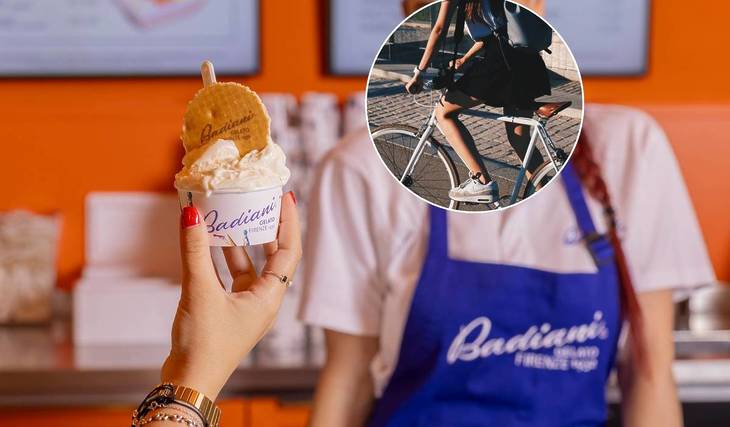 A gelato bike is travelling around the city this week and handing out free gelato – it’s one of the biggest free gelato giveaways the city has ever seen