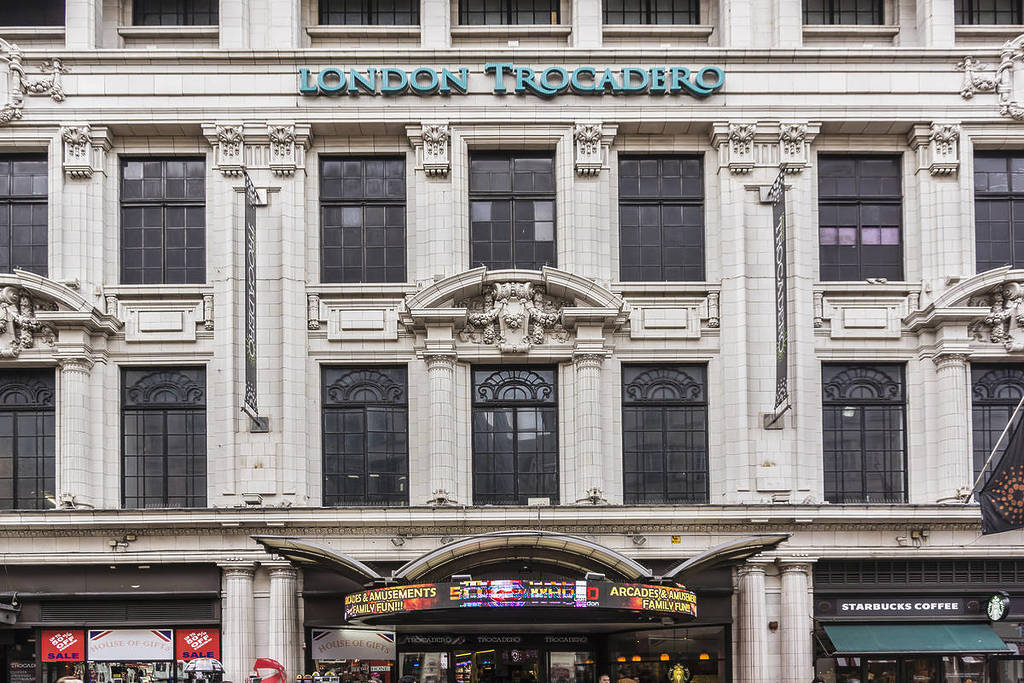 Outside view of London Trocadero