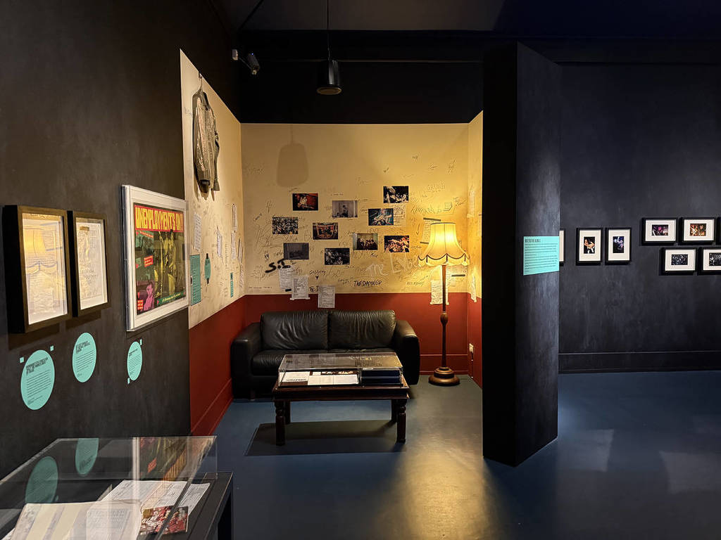Shot of music venue space at the Lost Music Venues exhibition at the V&A