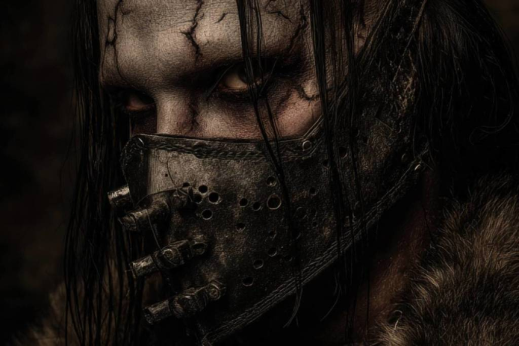 El monstruo de Frankenstein lleva una máscara como parte de «The Jury Experience: Frankenstein on Trial»