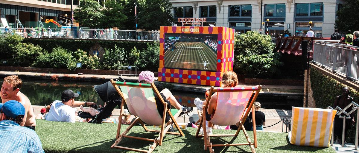 Diesen Monat kommt ein kostenloses Pop-up-Kino am Kanal nach London