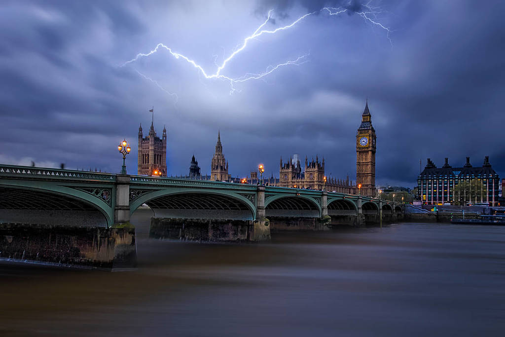 Gewitter über Big Ben