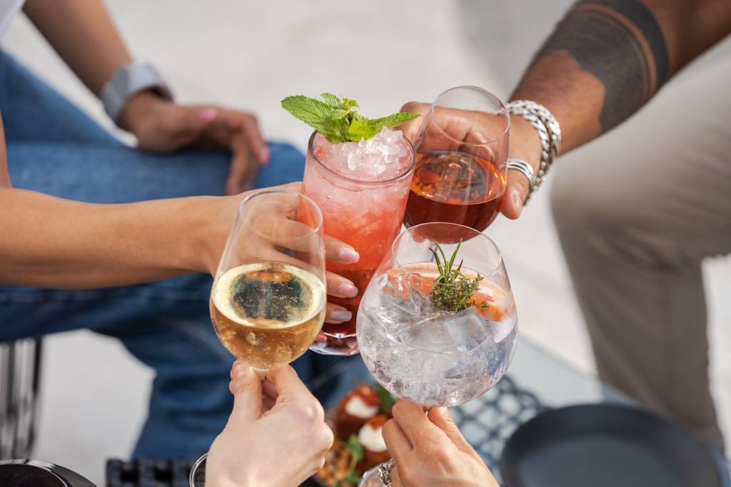 Boissons sur les toits de Londres Greater Anglia 