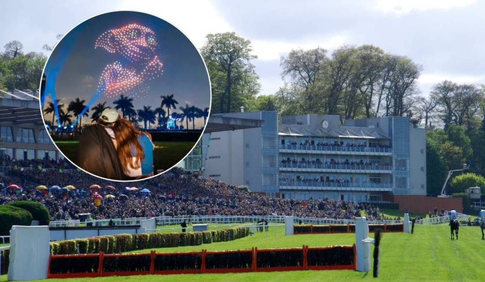 After 151 years, these historic London-area racecourses are trading horse racing for a giant Harry Potter™ light show for 4 nights only — with 1,200 illuminated drones &amp; open-air food villages