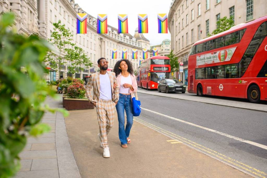 Regent Street St James Pride Summer flags