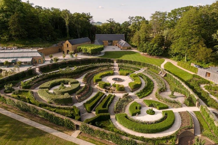 luchtfoto van The Newt Retreat in Somerset