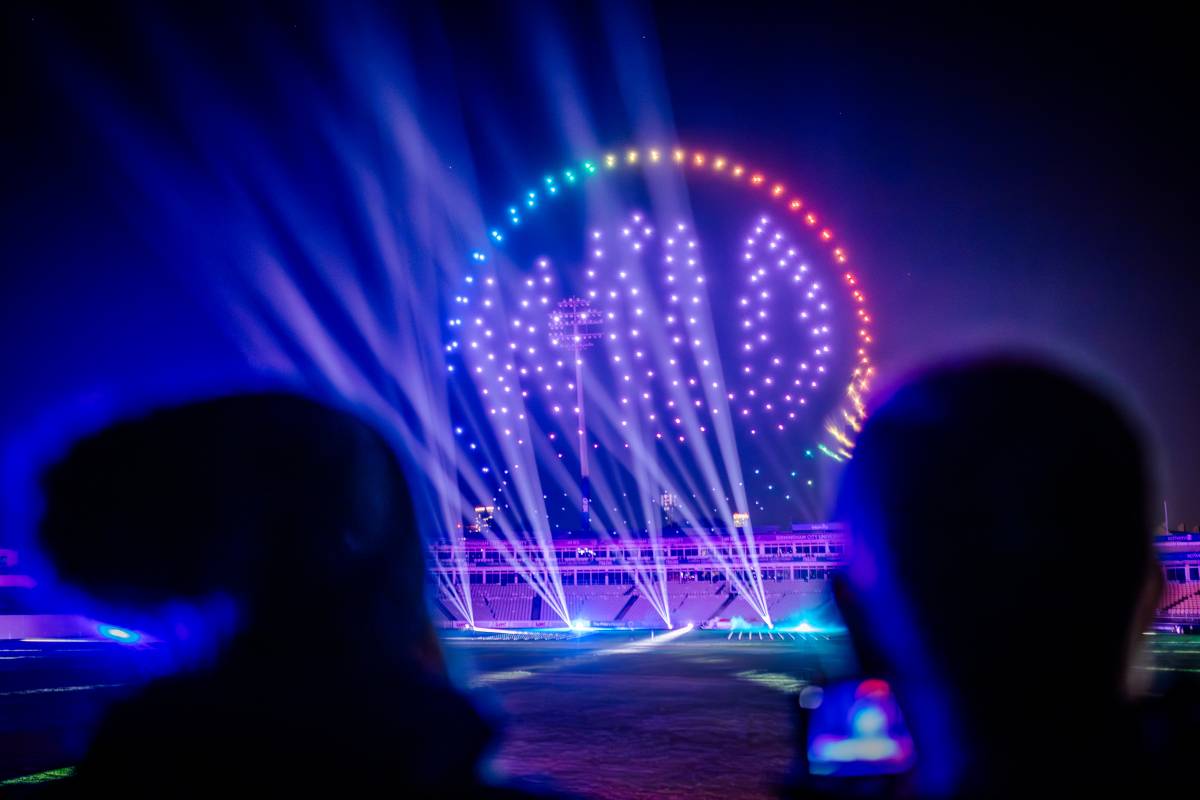 Wilde Drohnen-Lichtshow Wilde Drohnen-Lichtshow