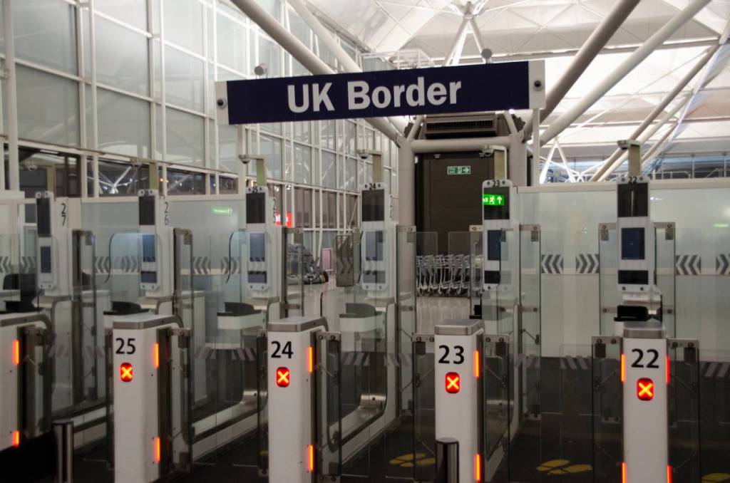 Britische Grenze und Tore