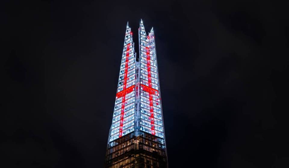 Le Shard s’illuminera ce soir pour soutenir l’équipe d’Angleterre de foot avant les demi-finales de la Coupe du monde
