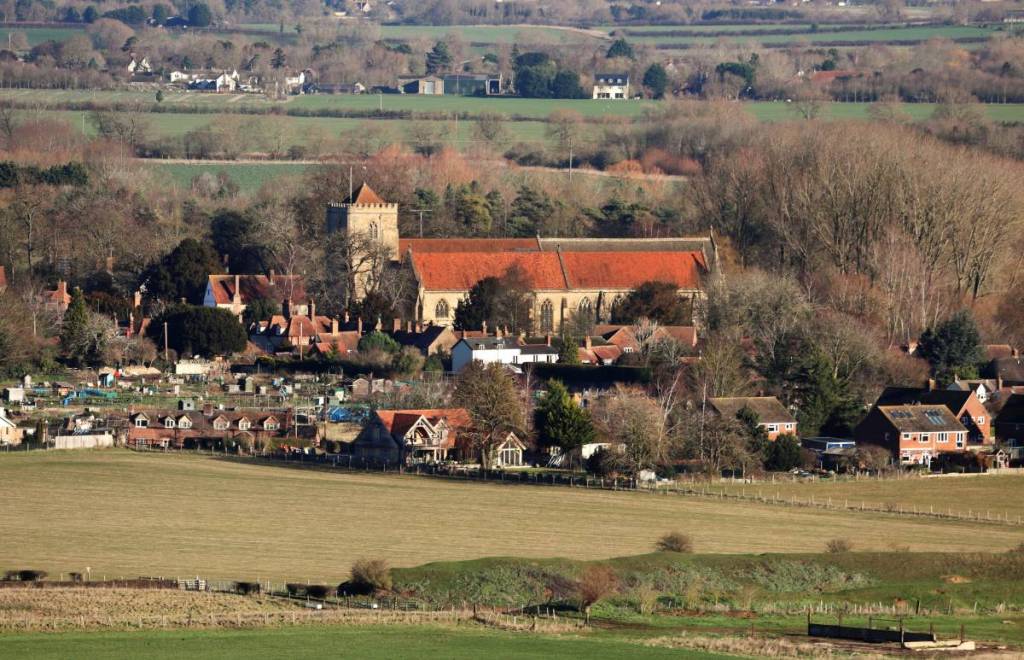 Dorf Dorchester an der Themse in Oxfordshire mit Abtei