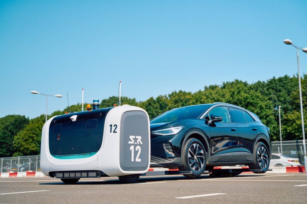 Roboterparken am Flughafen Gatwick