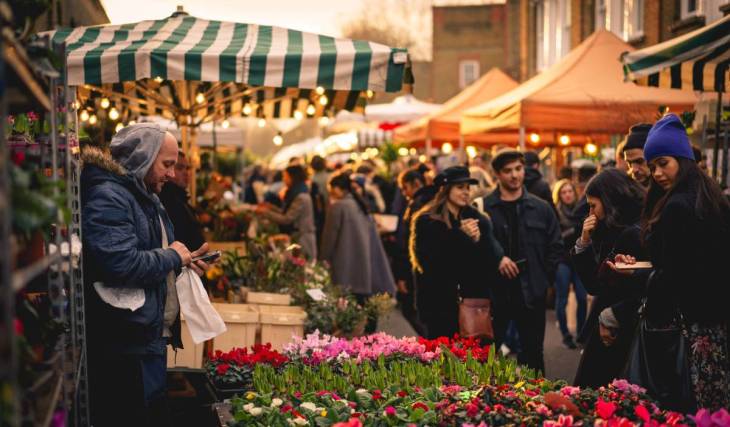This historic London street is famous for its iconic flower market – but it’s also packed with independent shops, cosy cafes, and Victorian charm