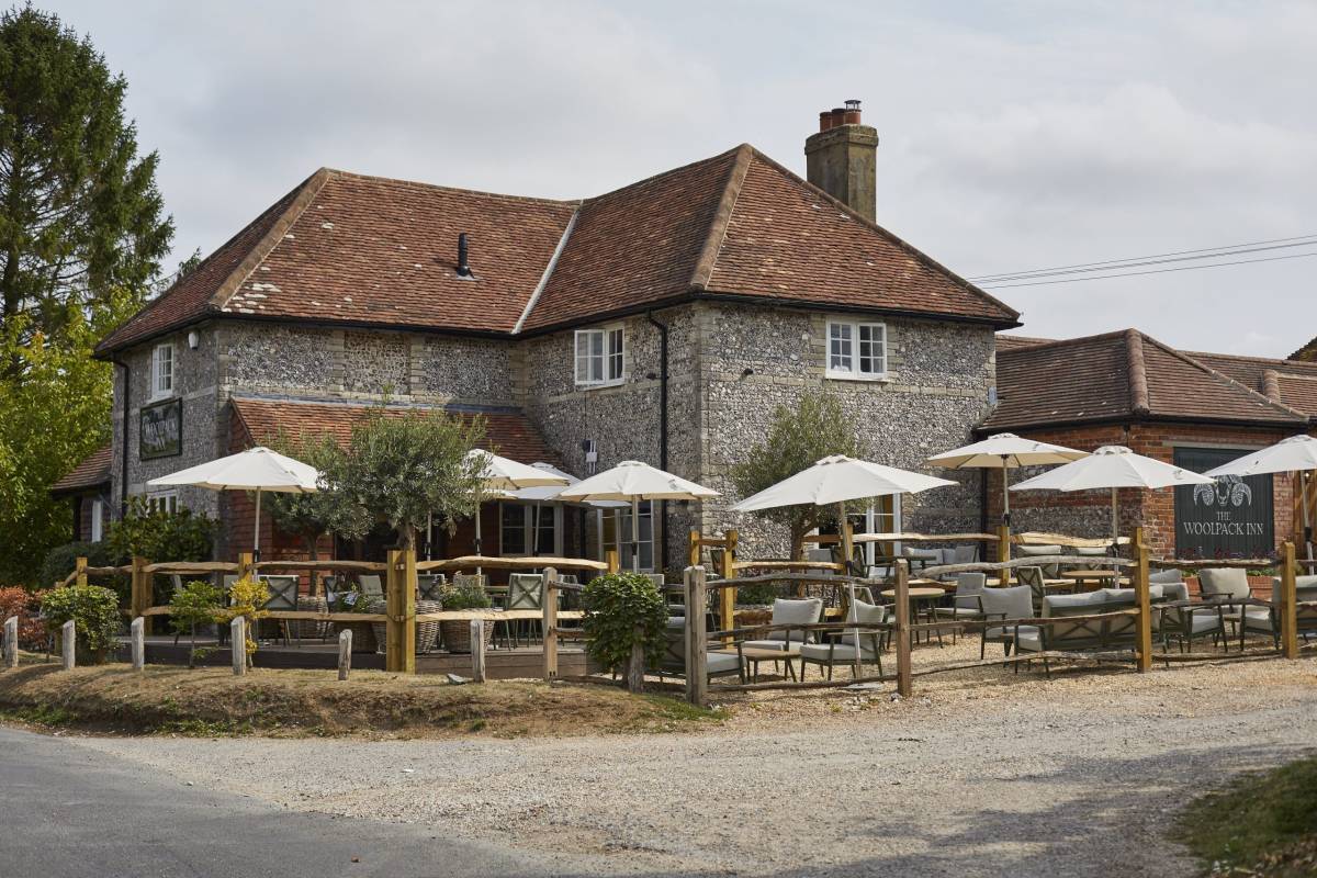 This idyllic 18th-century country inn is situated in the smallest hamlet in England – offering boutique bedrooms, field-to-fork dining, and historic charm just 90 minutes from London