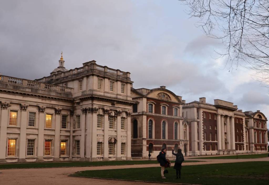 The Old Royal Naval College that houses the main campus of the University of Greenwich