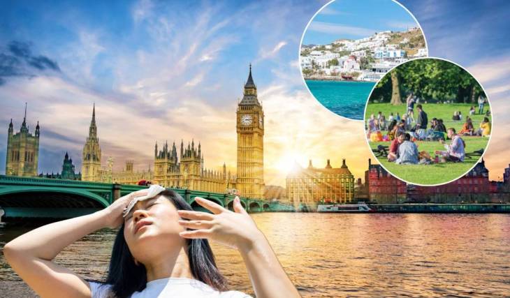 London will experience punishing temperatures this week as the forecast predicts highs of 36°C – the Met Office has issued an amber alert for the extreme heat
