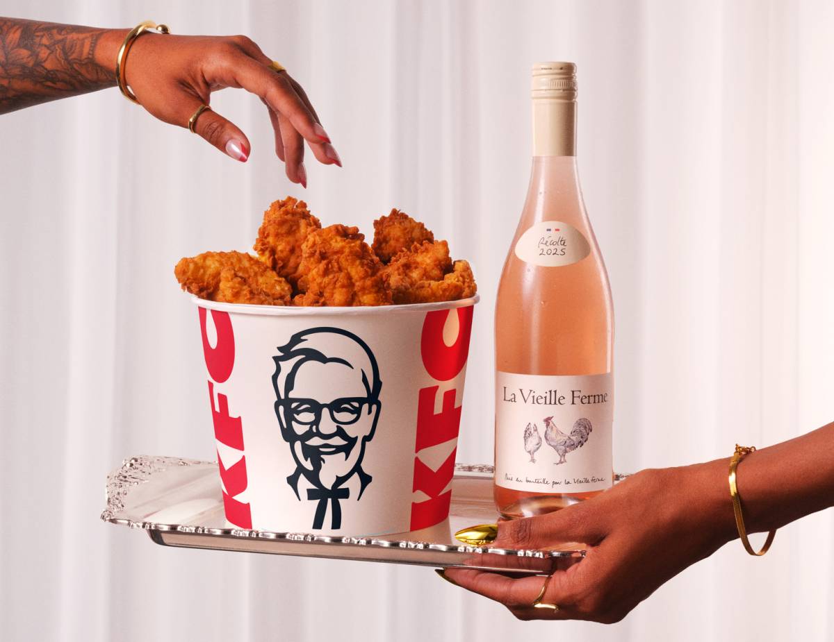 KFC is joining forces with the Chicken Wine to open a pop-up wine bar in London  serving up buckets of fried chicken and bottles of wine