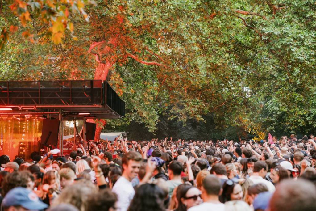 a crowd of people at RALLY Festival