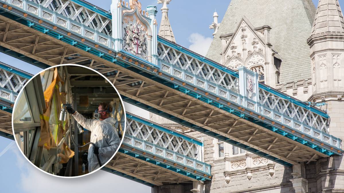 London's iconic Tower Bridge has just been given a heat-reducing revamp to adapt to the rising temperatures in the capital city