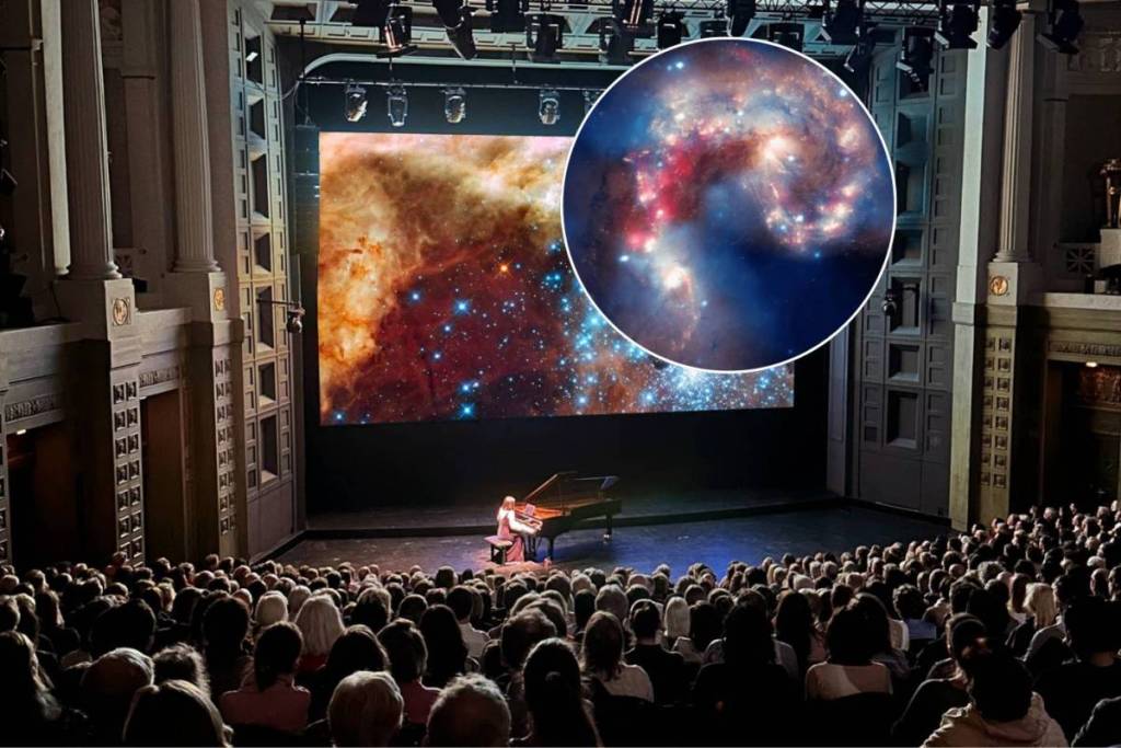 Londoners can now experience a ‘sublime’ cosmic concert at synchronising live Bach piano symphonies with deep-space NASA imagery