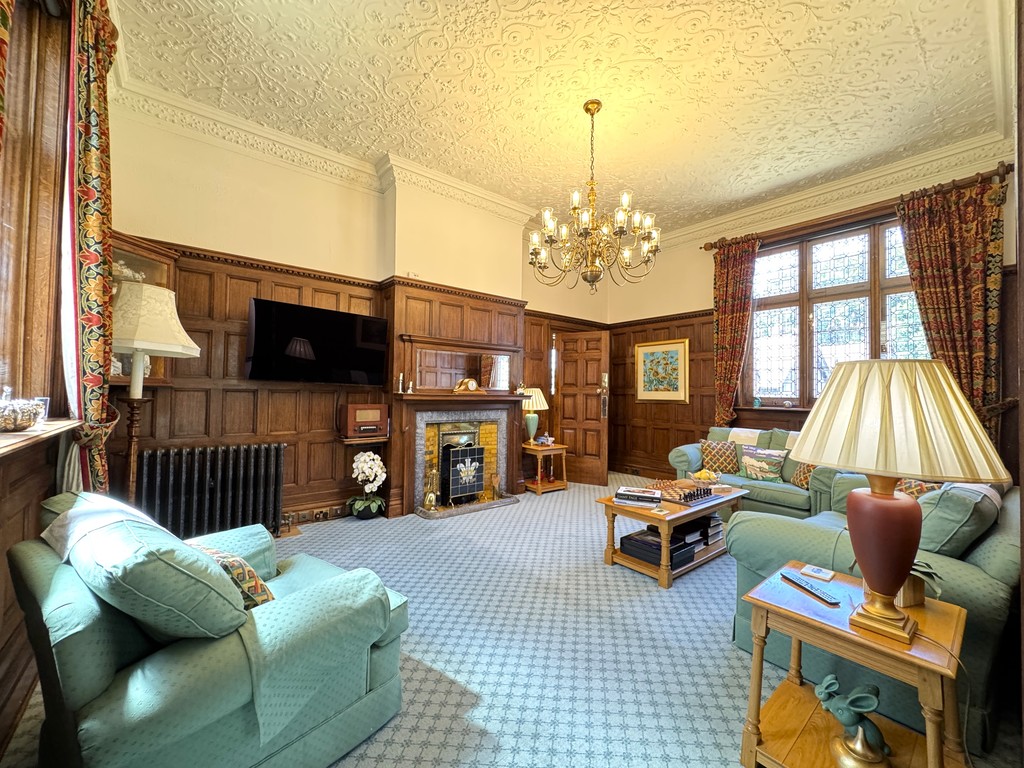 A reception room inside a Victorian station turned private home
