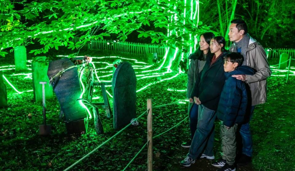 London’s largest UNESCO heritage site is transforming into a thrilling 1.5km Halloween light trail once again this October – complete with a headless horseman, fire performers, and a brand-new ‘Monster Disco’