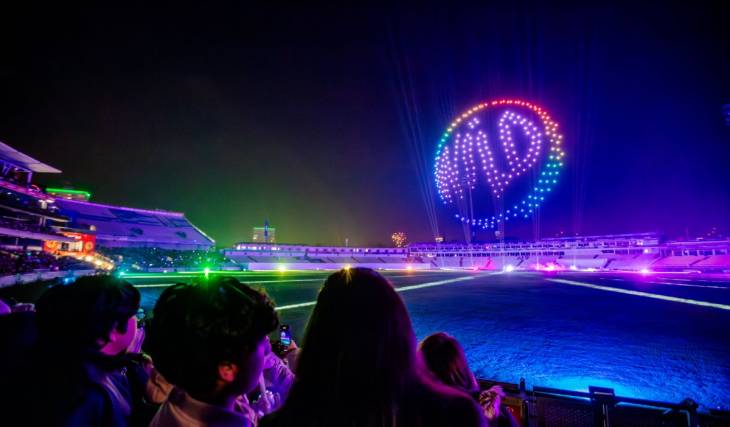 For the first time, 750 synchronised drones take over London’s most iconic pitch – Lord’s Cricket Ground – for a historic, stadium-scale light show this November
