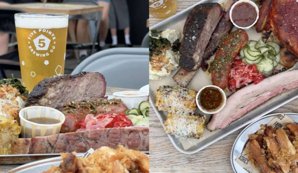 Massive BBQ platters at From the Ashes in Hackney, London