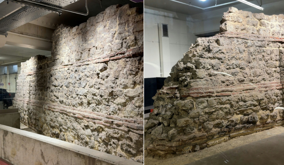 Hidden beneath the streets of the city, an 11-metre section of Roman wall permanently occupies a bay of this London car park – and you don’t need a vehicle to visit
