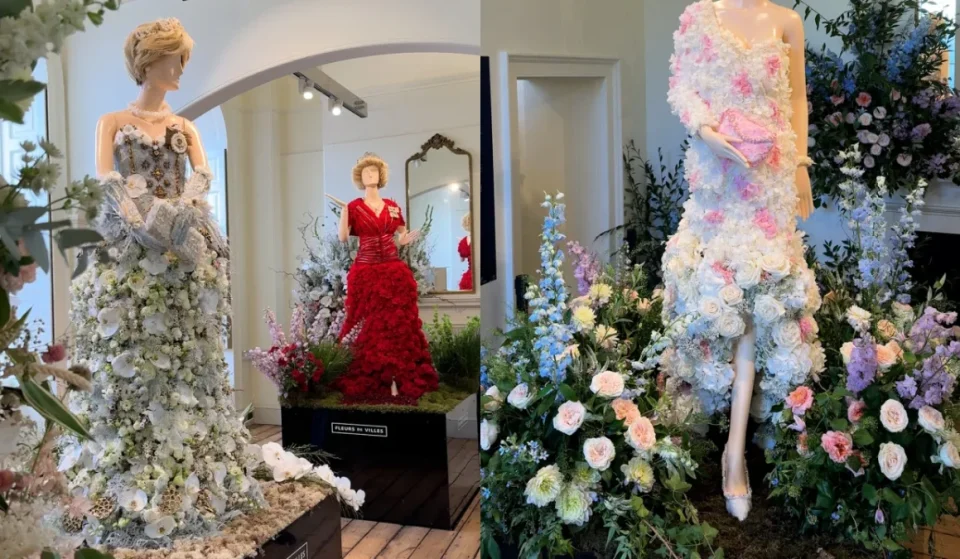 Princess Diana floral exhibition at Somerset House London