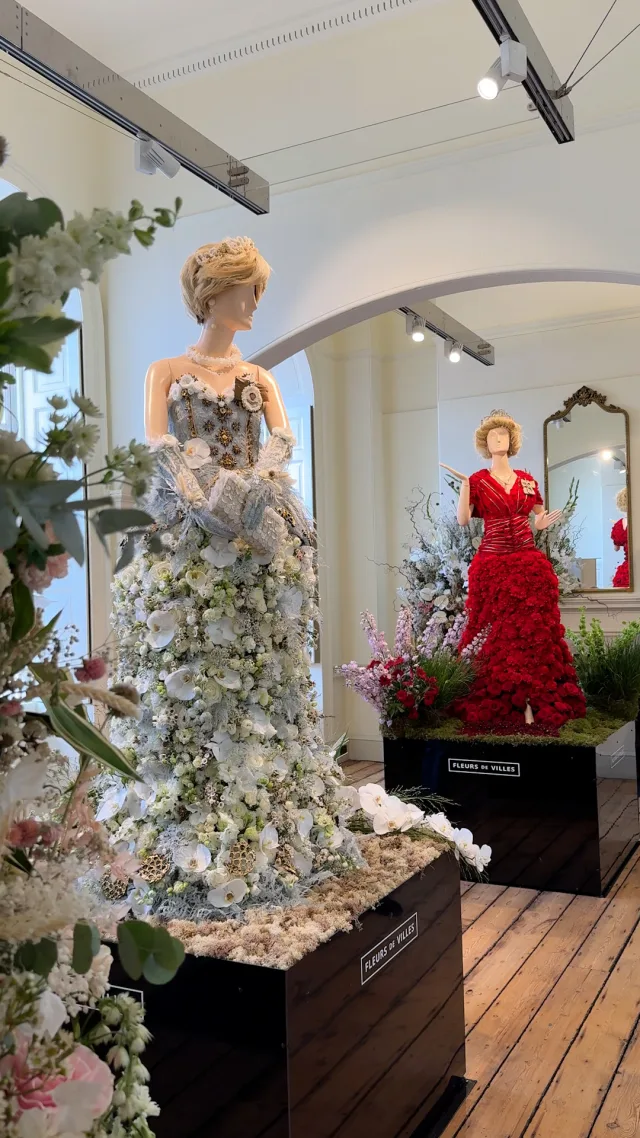倫敦 Somerset House 舉辦戴安娜王妃植物花藝展覽由新鮮花卉重塑 15 套經典標誌性服裝至 10 月 6 日止