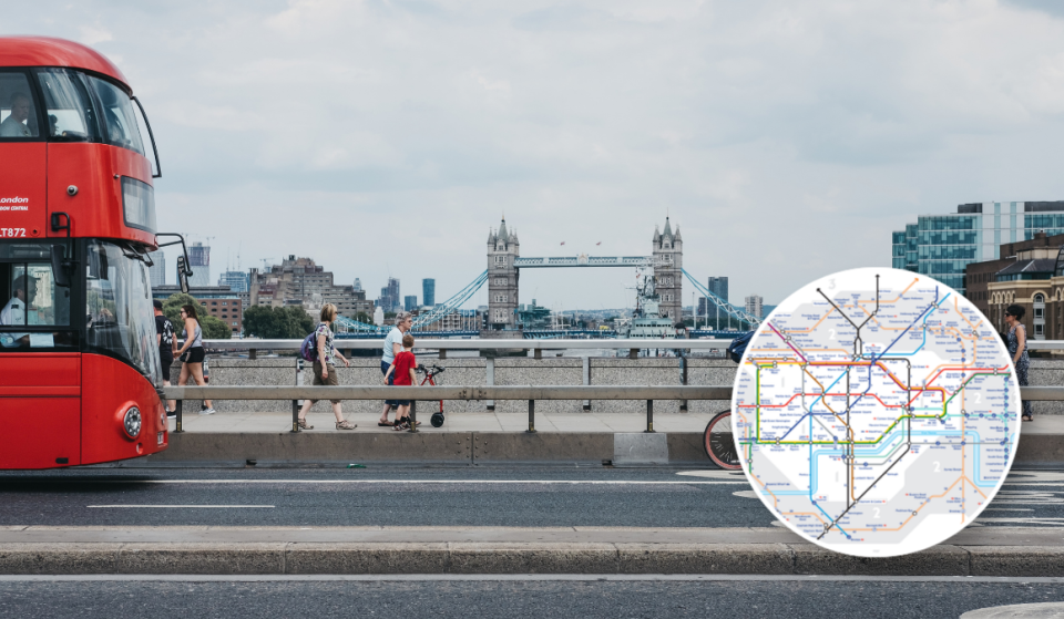 This handy map of London reveals which tube journeys are actually faster on foot