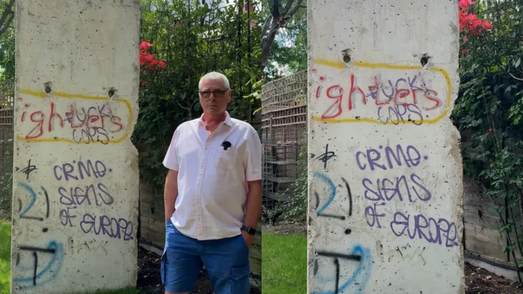 Ti presentiamo Steve Thorpe: il residente di Dulwich che ha impiegato un anno per trasportare un pezzo del Muro di Berlino nel suo giardino