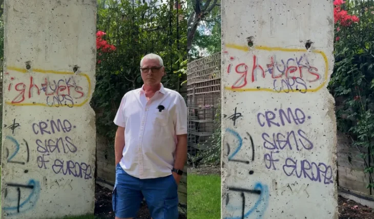 Meet Steve Thorpe: the Dulwich resident who has spent a year transporting a section of the Berlin Wall to his garden