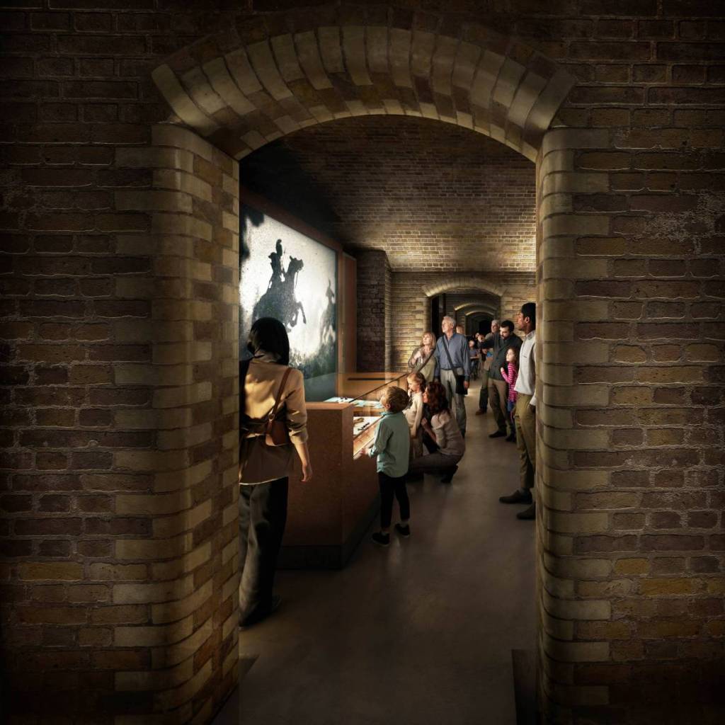 Rendering delle volte (c) Secchi Smith London Museum