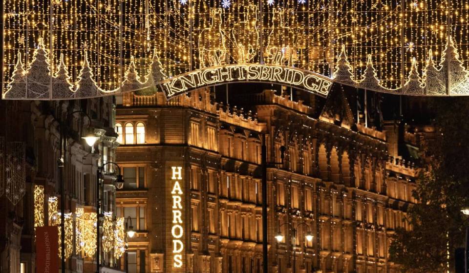 Knightsbridge’s spectacular Christmas lights are returning this November – with a 14-metre animated display near Harrods
