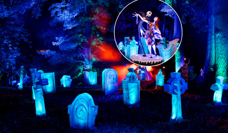 A Disney ‘Tim Burton’s The Nightmare Before Christmas’ Light Trail with over 1,700 luminous installations is now open in the UK – and it’s well worth the road trip from London