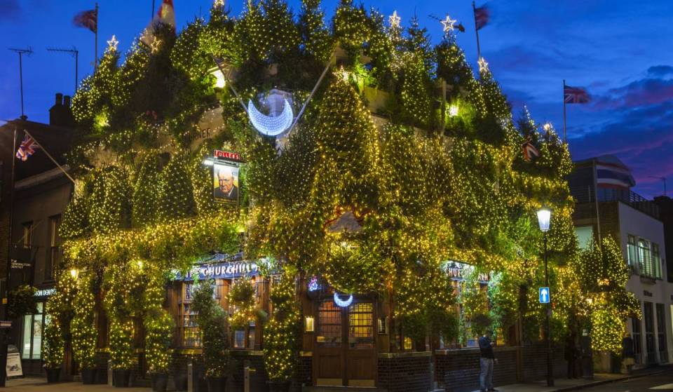 The most festive pub in London will turn on its Christmas lights in just under a month