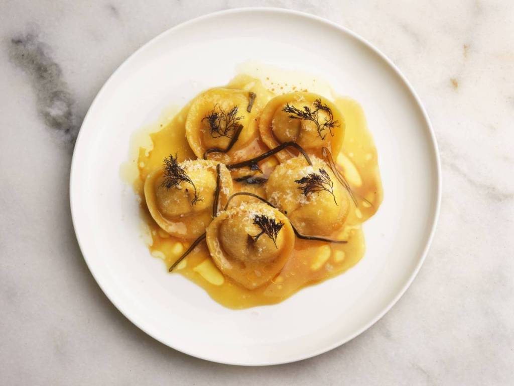 tortellini with truffle and kombu