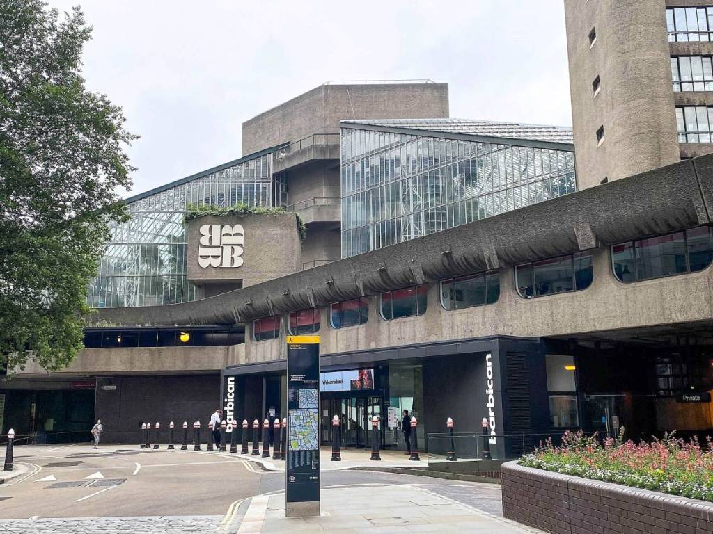 The outside of the Barbican Centre