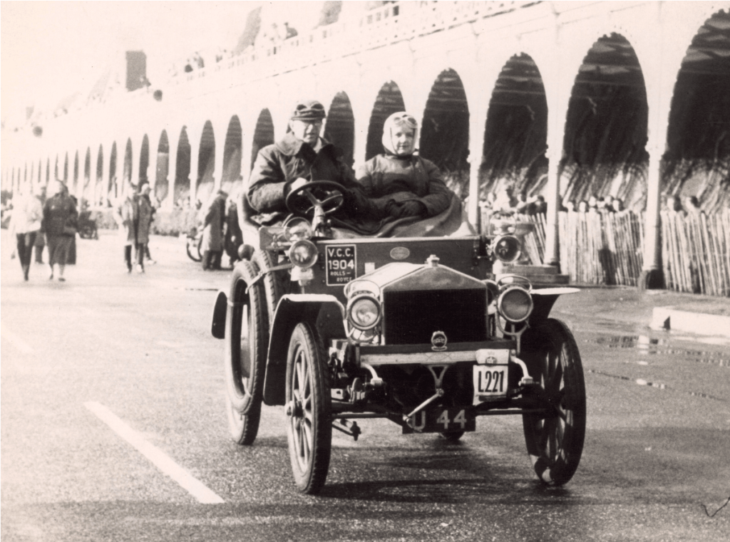 1904 Rolls-Royce chassis 20154 arriving in Brighton during a historical Veteran Car Run