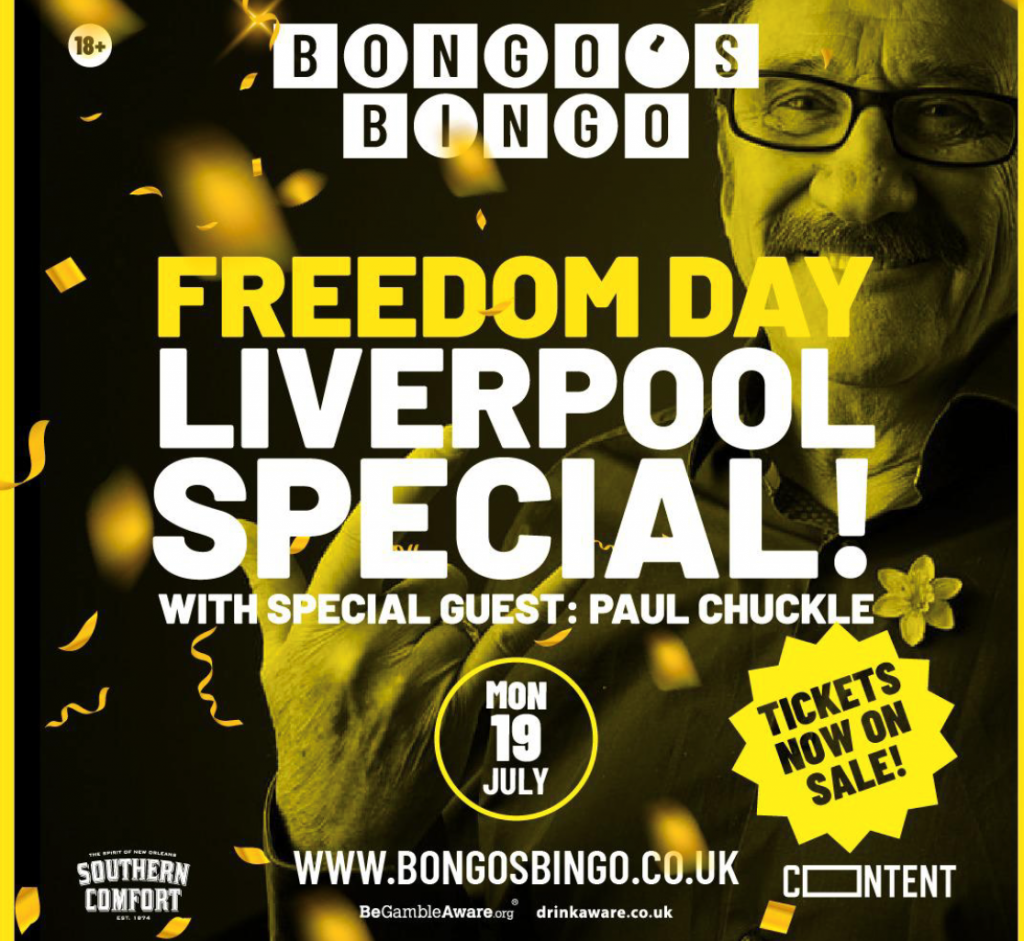 Bongo's Bingo Is Making A Return To Liverpool For A 'Freedom Day' Special