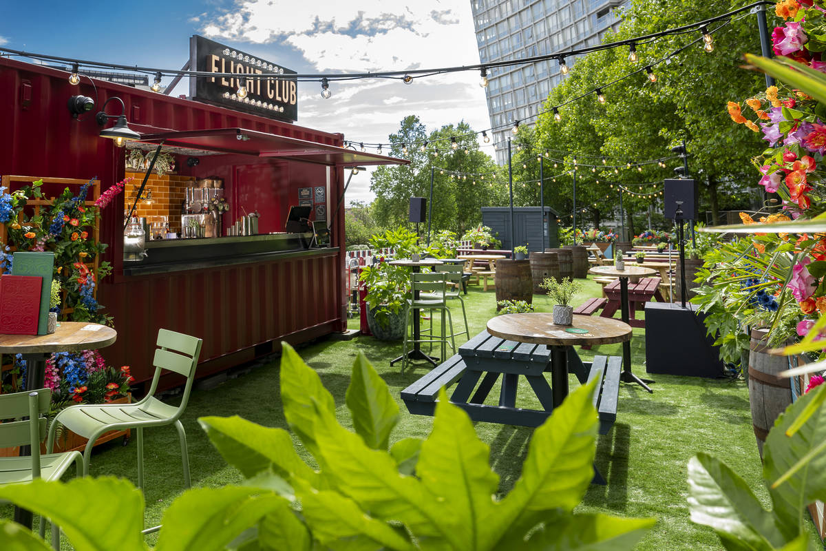 flight club outdoor terrace