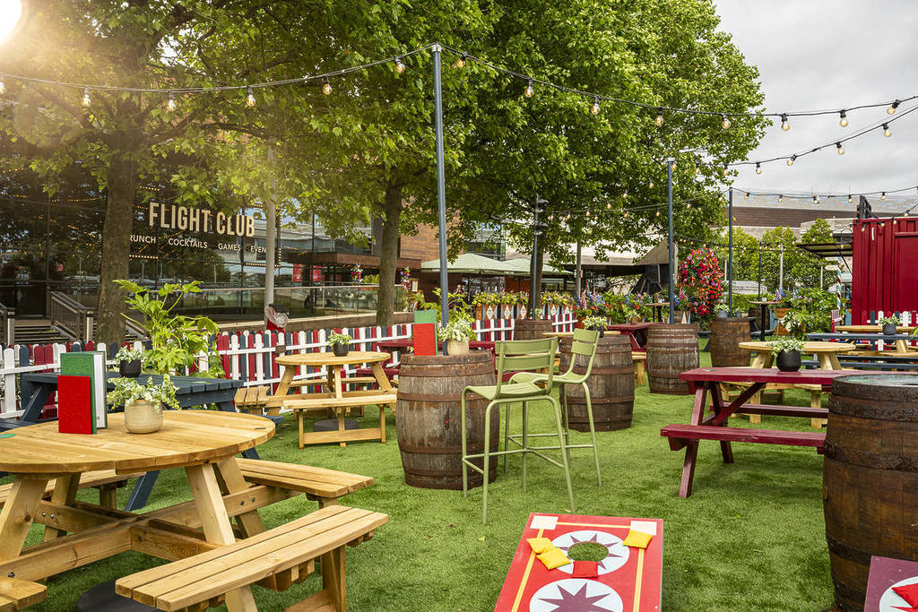 flight club outdoor terrace