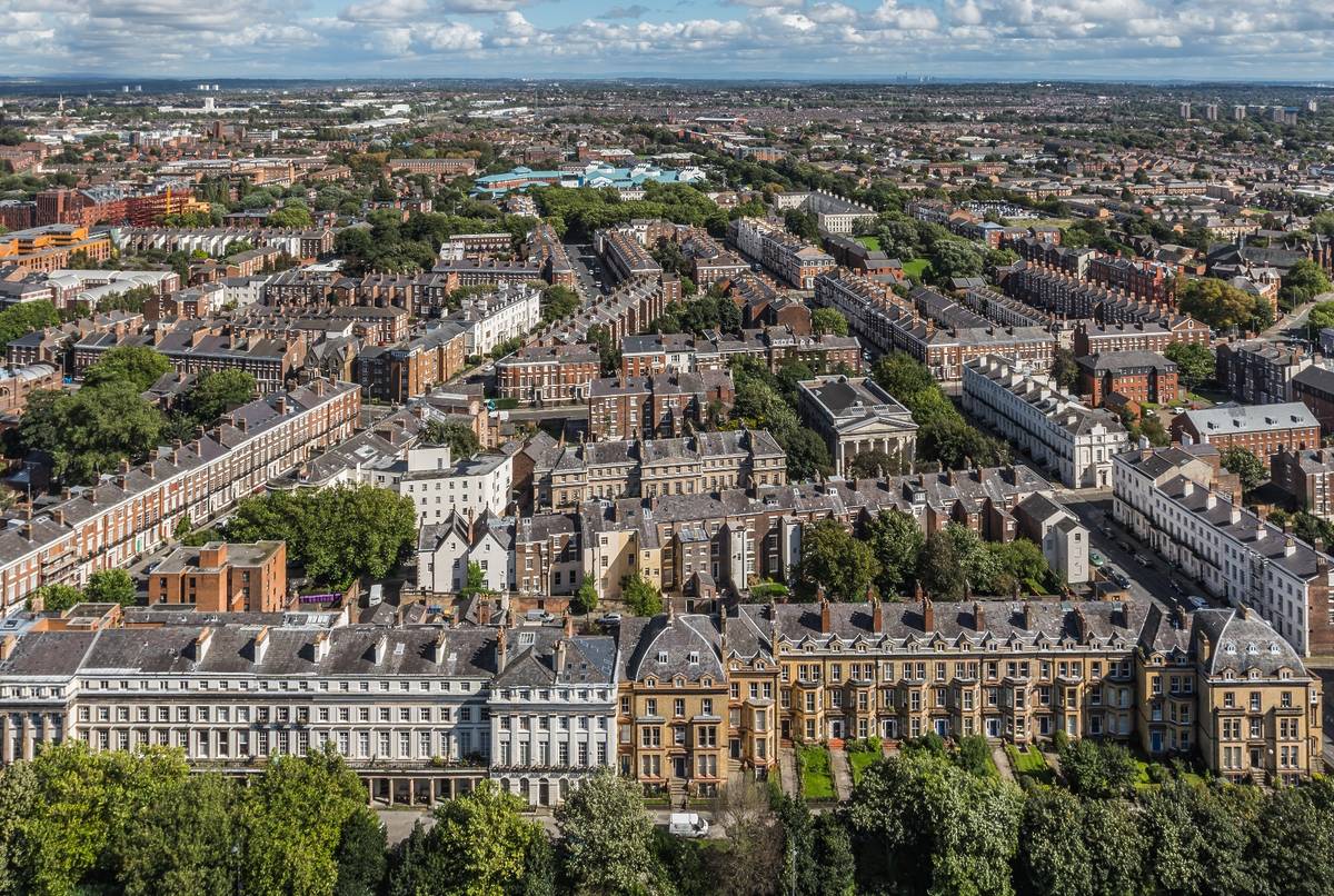 Liverpool aerial view