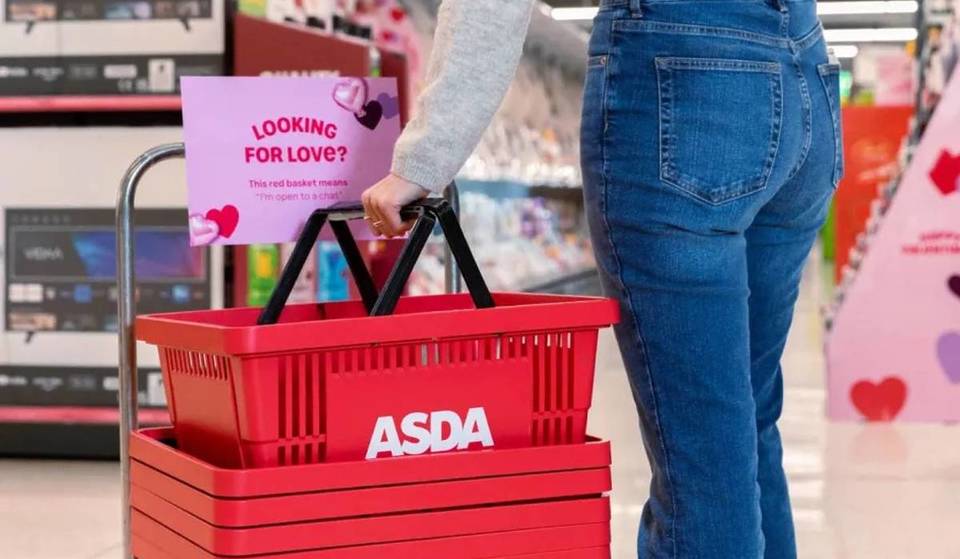 This Asda In Liverpool Is Offering The Opportunity For Shoppers to Find Love This Valentine’s Day – By Introducing New Baskets That Indicate You’re Open To Love