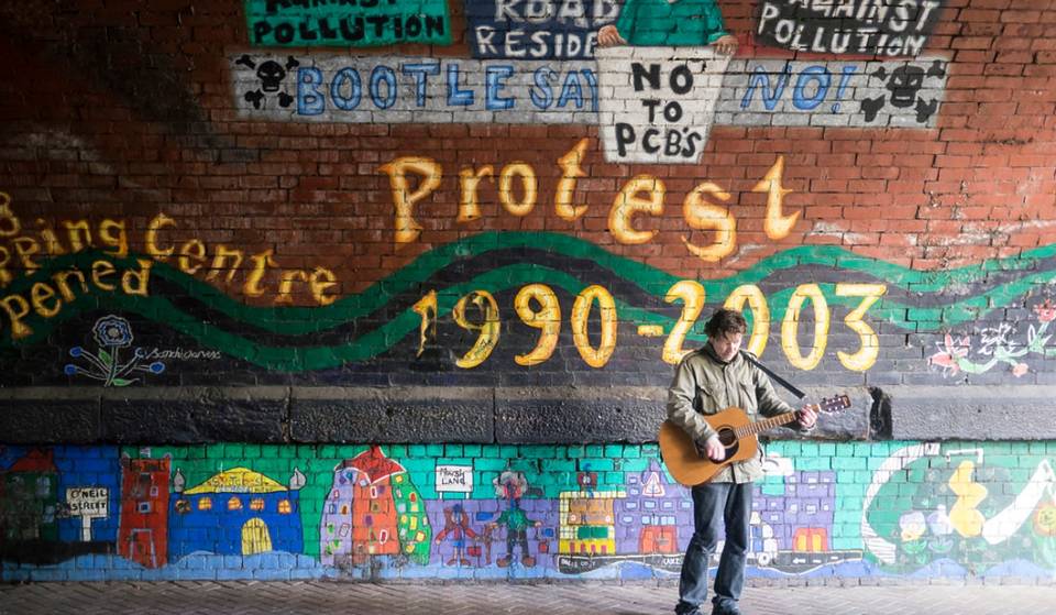 This unassuming pedestrian tunnel in Merseyside holds hidden secrets – and its walls tell a story with a colourful mural